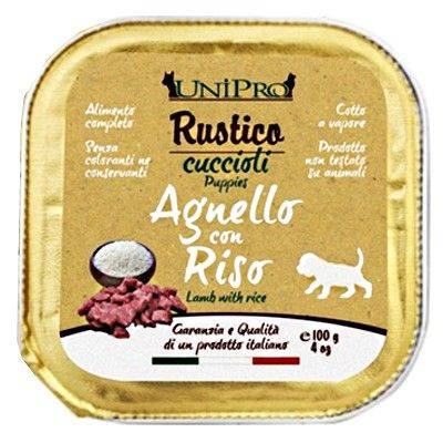 Unipro Cane Puppy Rustico Agnello E Riso 100 Gr 32x